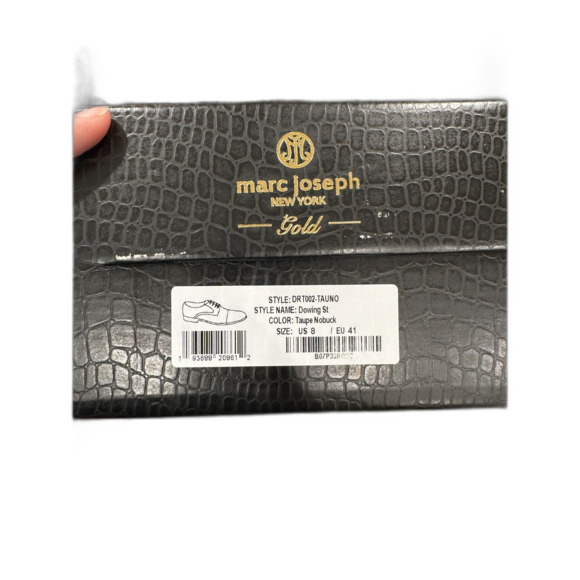 NIB Marc Jacobs Gold Downing St Taupe Men\'s Lace up Oxford Size 8